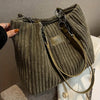 50% OFF | Olivia | Luxury Corduroy Tote Bag