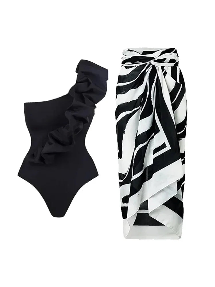 Solid One-Piece Swimsuit