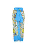 Lemon Print Backless One Piece Swimsuit Set