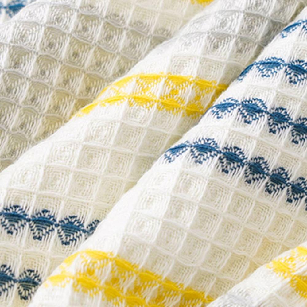 Colorblock Striped Cotton Bath Towel