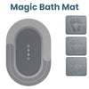 Anti-slip absorbent bath mat – quick-dry oval bathroom floor rug for shower and bathtub safety