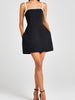 Beaded Strap Sleeveless A-Line Mini Dress