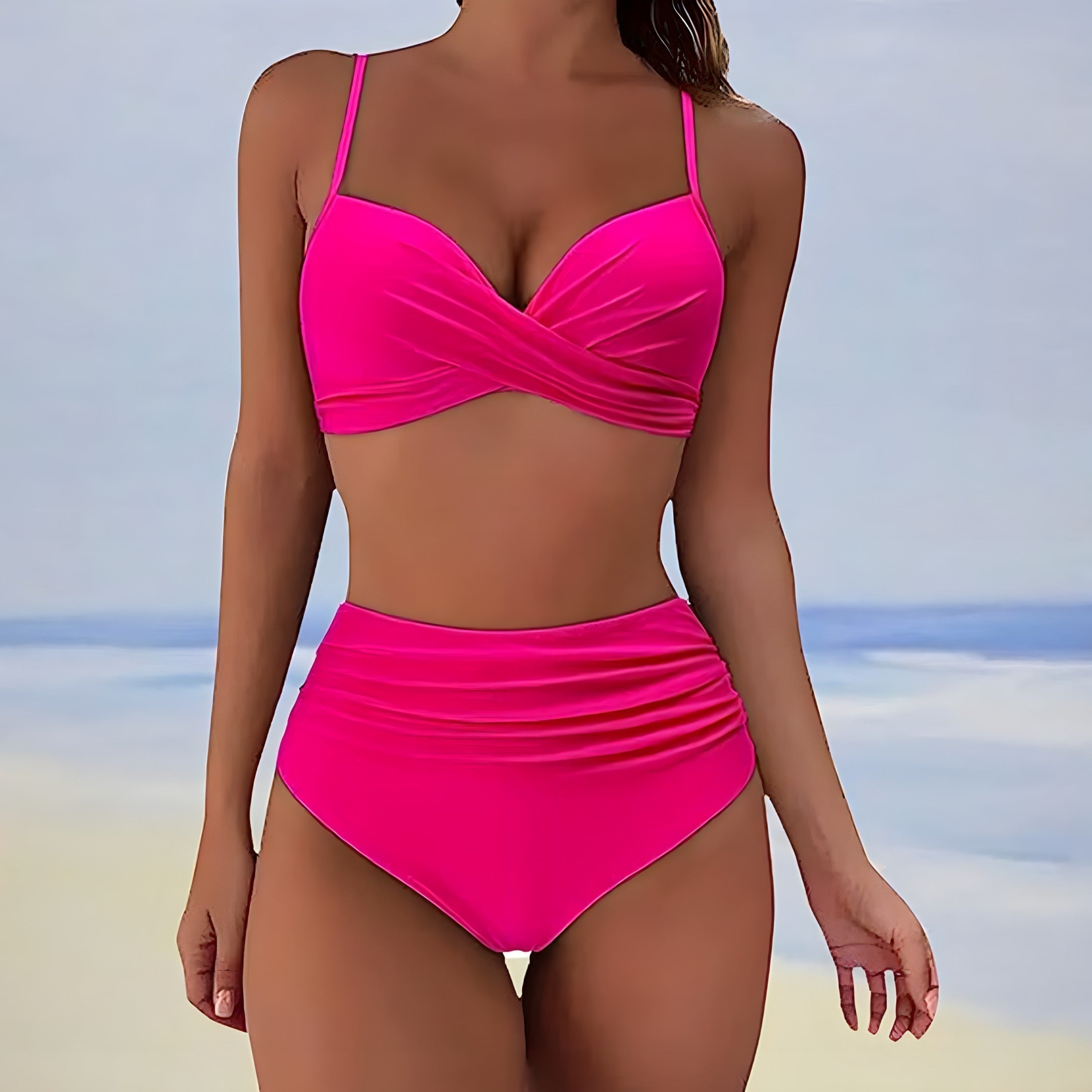 50% OFF | Aveline | Stylish bikini with a high waist