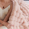 50% OFF | BunnyCloud® | Plush Rabbit Fur Blanket