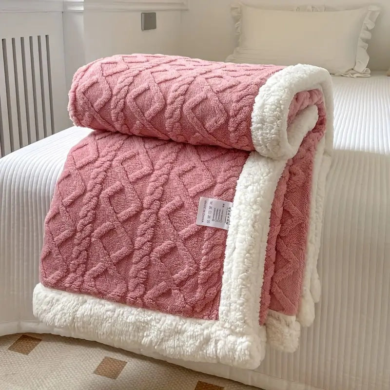 50% OFF | CosyLux® | Sherpa Comfort Blanket