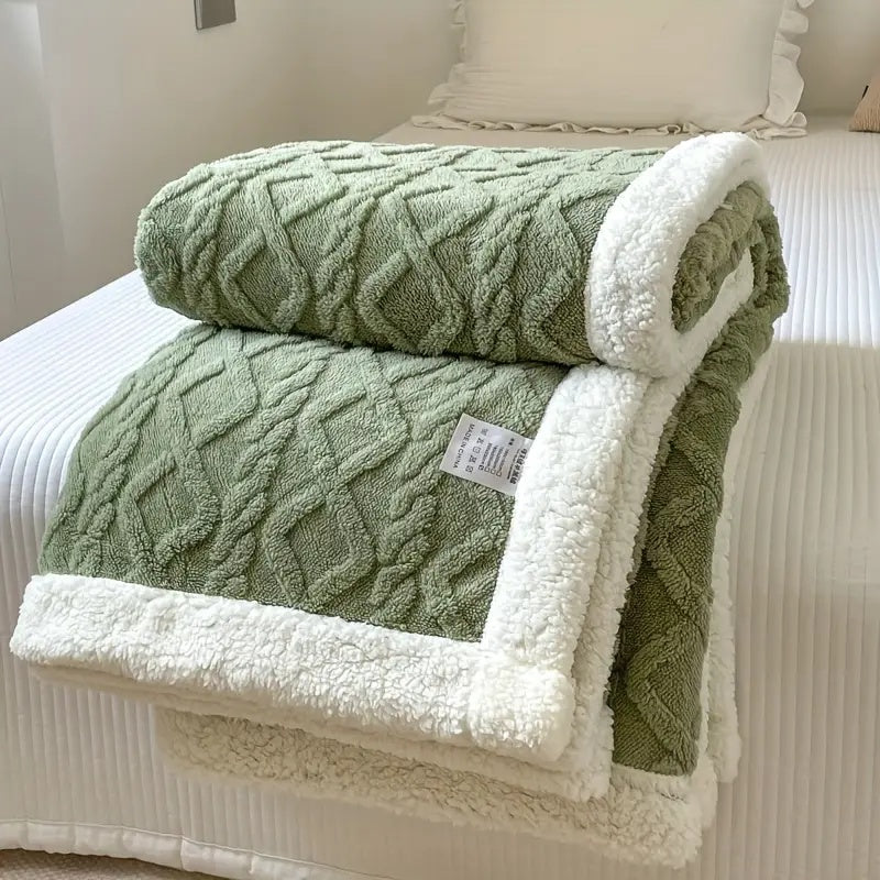 50% OFF | CosyLux® | Sherpa Comfort Blanket