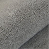 Grey memory foam bathroom floor mat, soft absorbent non-slip bath rug for shower and tub area