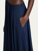 Asymmetric Chain Strap Full Length Skirt