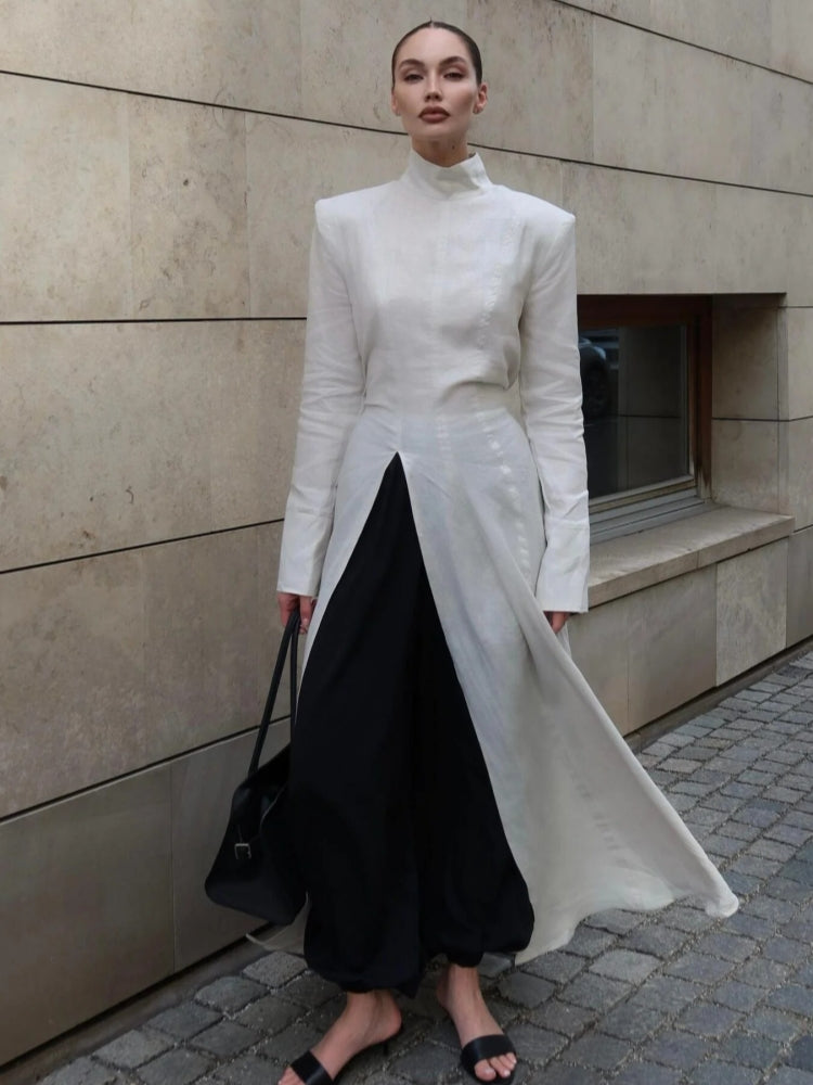 Cady High Neck Long Sleeve Bodycon Maxi Dress