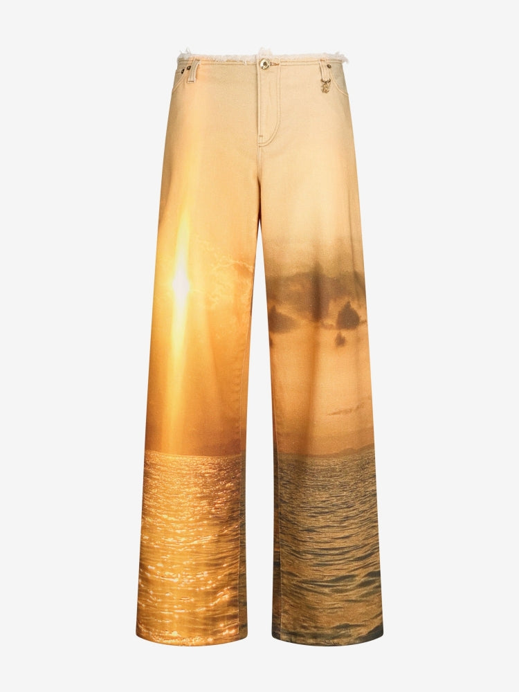 Sunset Print Jeans