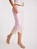 Silk Lace Skirt & Knit Cardigan Set