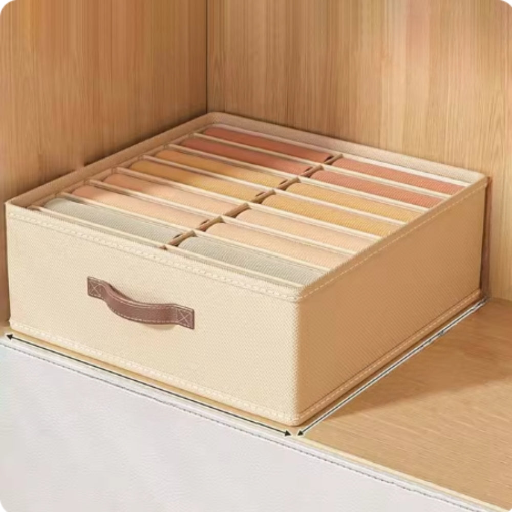 Modern Gray Linen Storage Container