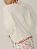 Bow Jacquard Loose Pullover Sweater