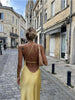 50% OFF | Adelaide | Elegant yellow midi dress