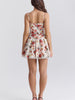 Italian Rose Print Tulle Mini Dress