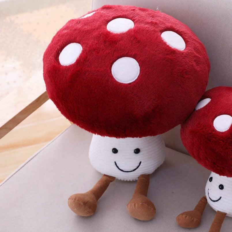 Mushroom Design Plush Cushion for Coziness and Style