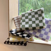 Checkerboard Memory Foam Seat Cushion – Stylish & Comfortable for Home, Office & Car