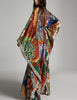 Phoenix Printed With Belt Kimono