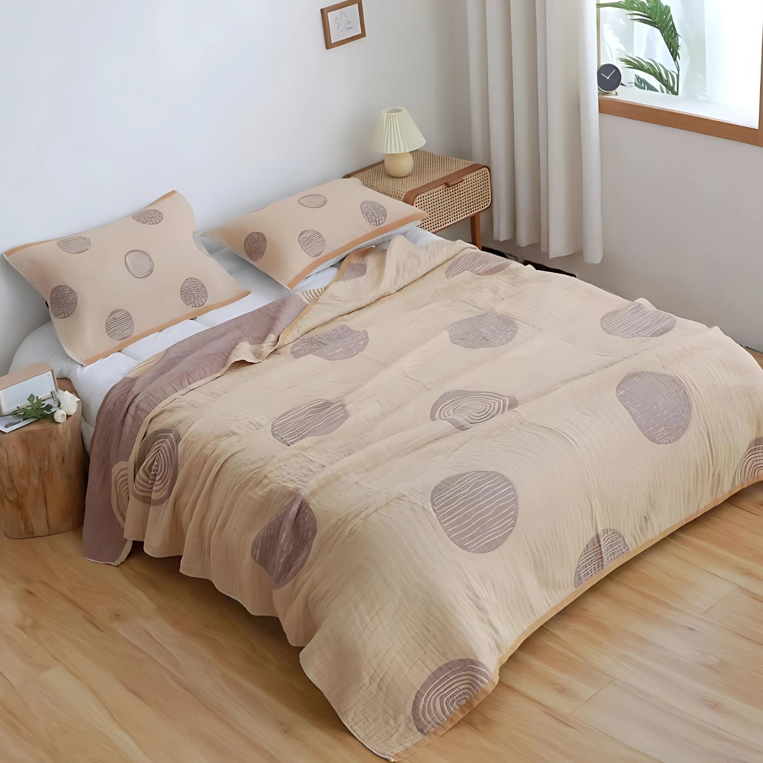 Zen Round Pattern Lightweight Cotton Blanket