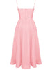 Rose Pink Cotton Corset Sundress