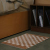 Soft Checkered Bathroom Rug