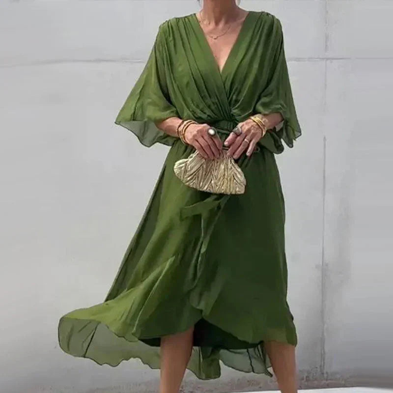 50% OFF | Amanda | Stylish and elegant V-neck dress