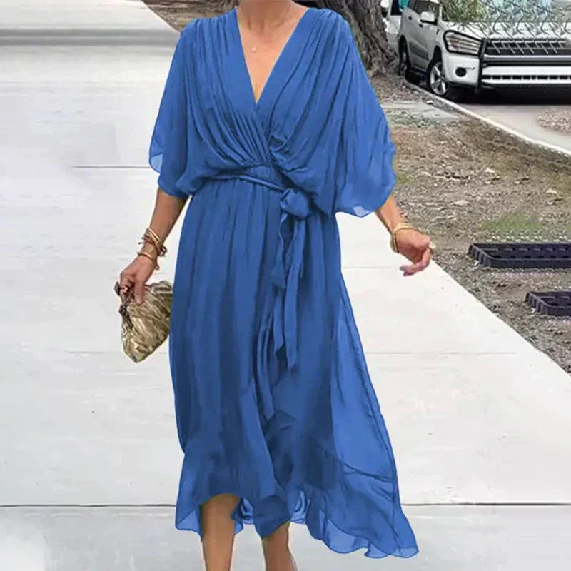 50% OFF | Amanda | Stylish and elegant V-neck dress