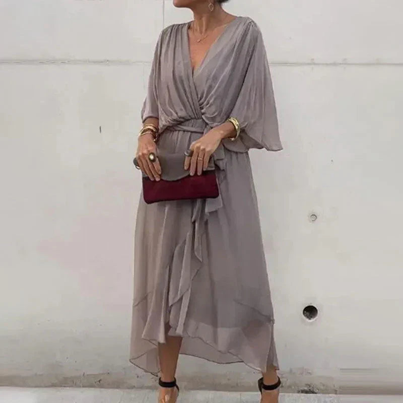50% OFF | Amanda | Stylish and elegant V-neck dress