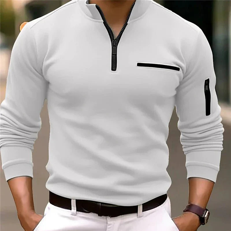50% OFF | Billie™ | Polo shirt with quarter zipper for men